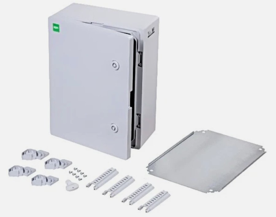epn 2761-00 - Watertight wall-mounted enclosure, surface-mount, ABS - 400 x 300 x 165 mm - IP65