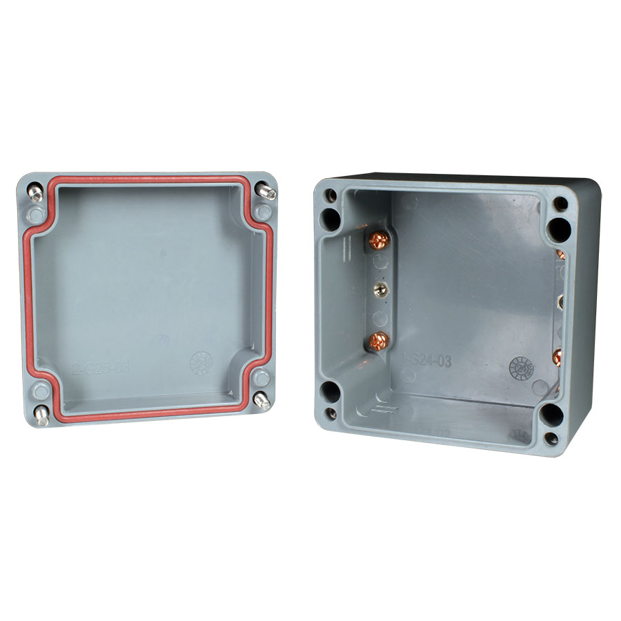 Raychem RPG GRJ-03 - GRP Waterproof Box 122 x 120 x 90 mm - Grey - DAA4300019