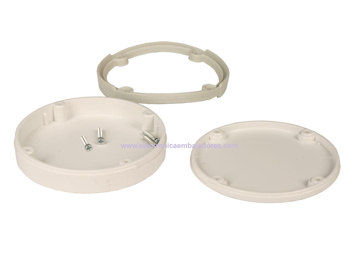 Teko Sui-Tek - Sealed ABS Enclosure Ø47 x 13,5 mm - Without restraint - White - SUI-TEK0A.30