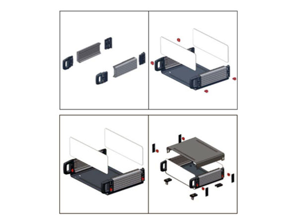 Retex Serie 110 - Caja Metálica Instrumento 350 x 120 x 260 mm - 31110006