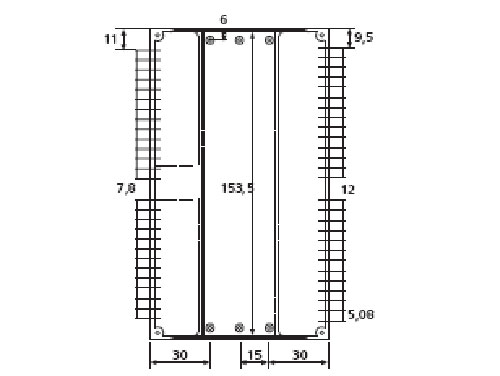 Caja Carril DIN 54 Conexiones 157 x 90 x 70 mm