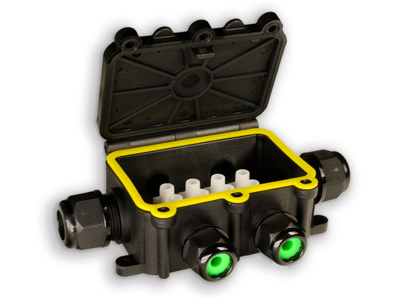 Water-Proof Connection Box - 6 Channels - IP68 Water Resistant - 123 x 92 x 37 mm