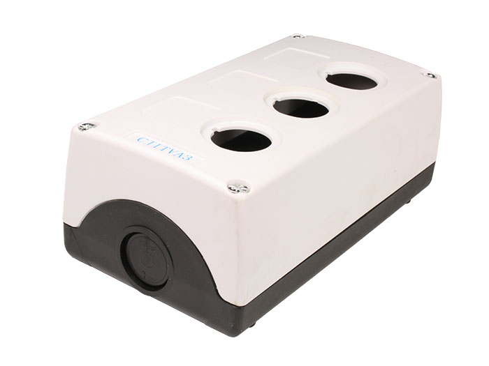 SWITCHTRONIX - Caixa Control Manobra Vazia com 3 Furos Ø22 mm - CX5-BOE3