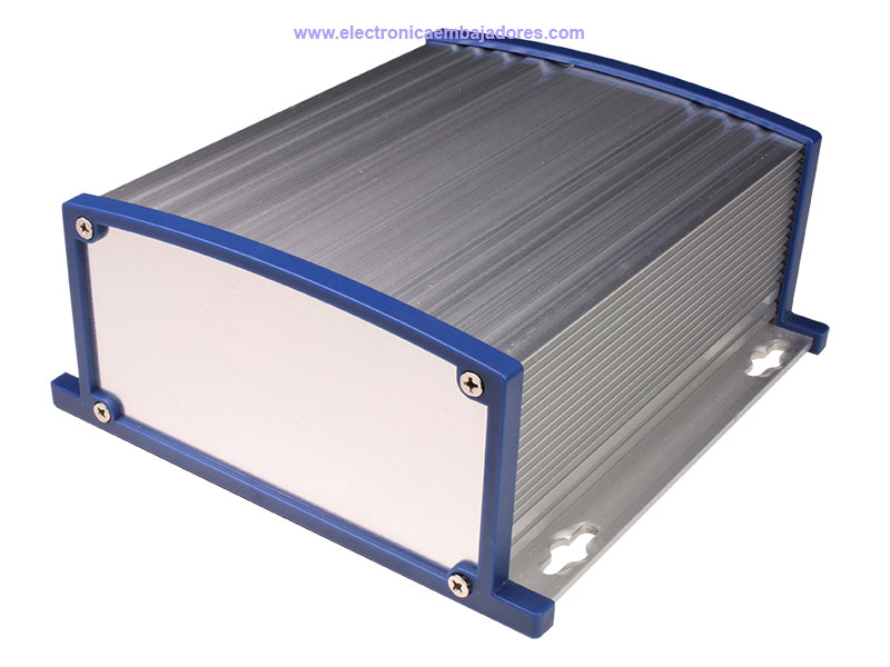 Boîtier Universel Métallique Anodisé avec Dissipateur Thermique - 152 x 69 x 157 mm