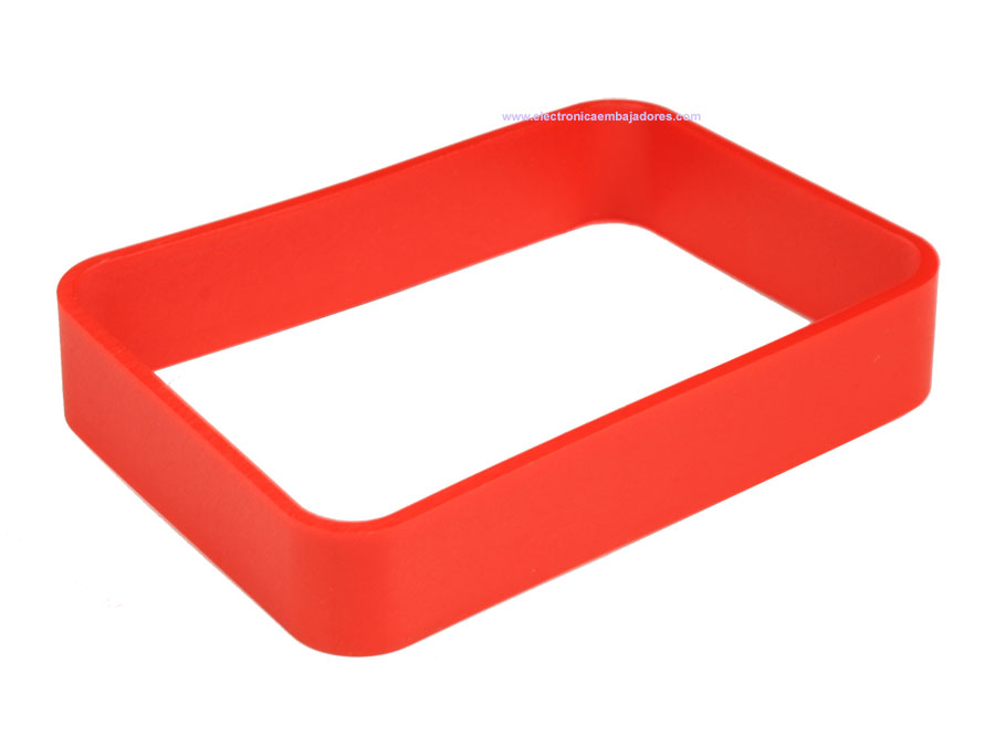 Teko WITEK - Anel retangular para Teko Witek WK-2 Series - 80 x 56 x 15mm - Rojo - RWK-2.39