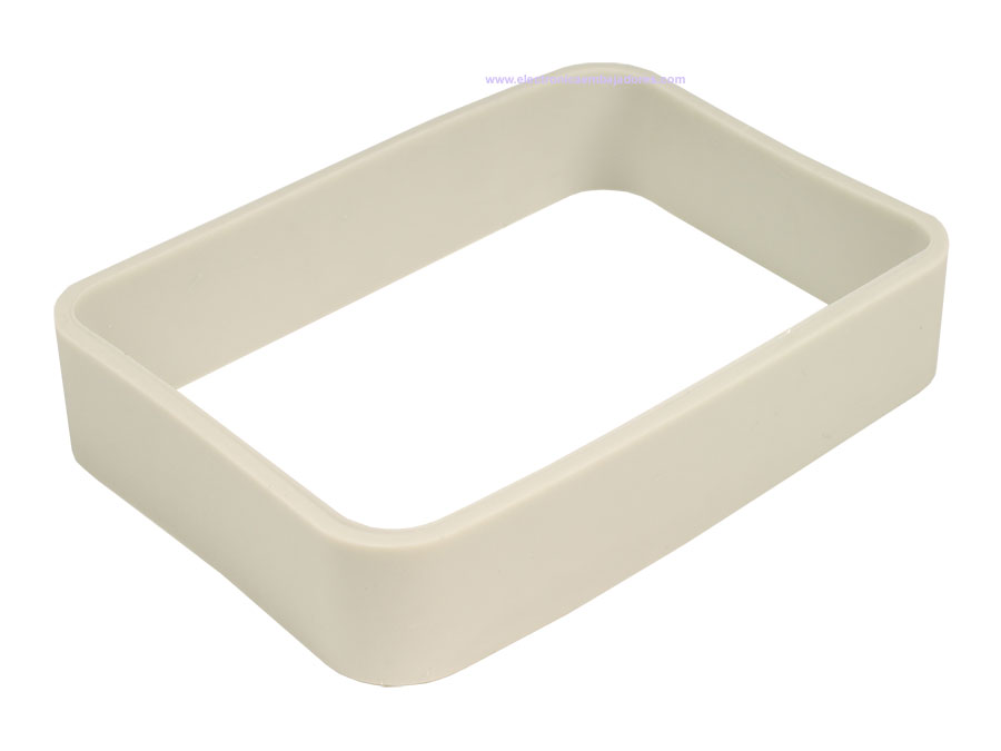 Teko WITEK - Anel retangular para Teko Witek WK-2 Series - 80 x 56 x 15mm - Cinza Claro - RWK-2.5