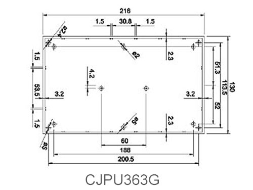 Teko PULT-36 - Caja Pupitre Plástico - 216 x 130 x 77,7 mm - 363.8