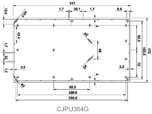 Teko PULT-36 - Boîtier Pupitre Plastique - 311,1 x 170 x 89 mm - 364.8
