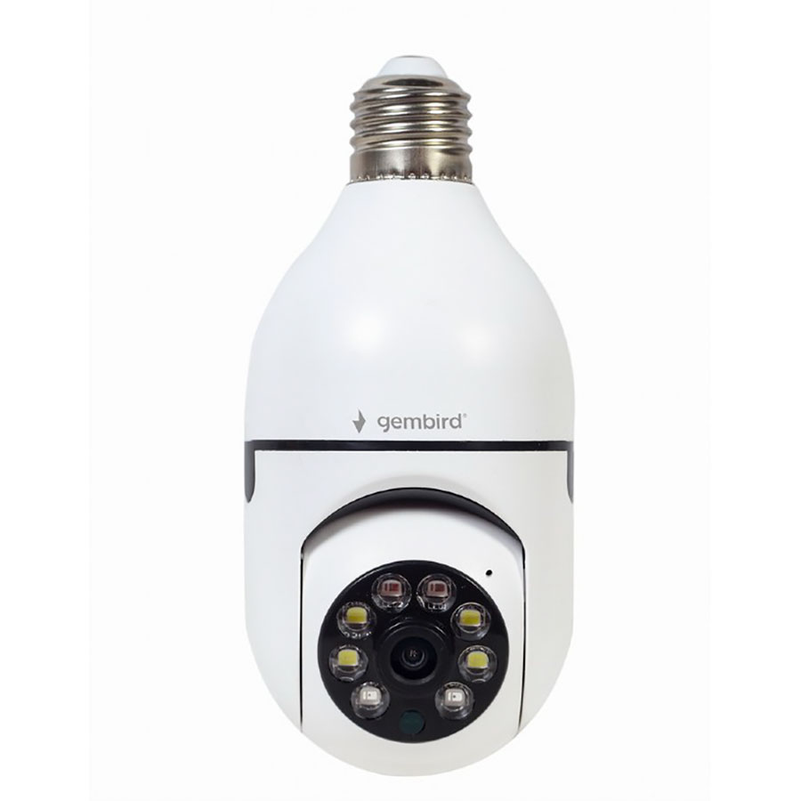 Gembird TSL-CAM-WRHD-01 - Smart IP Wifi Rotating Camera E27 with MicroSD - 1080p