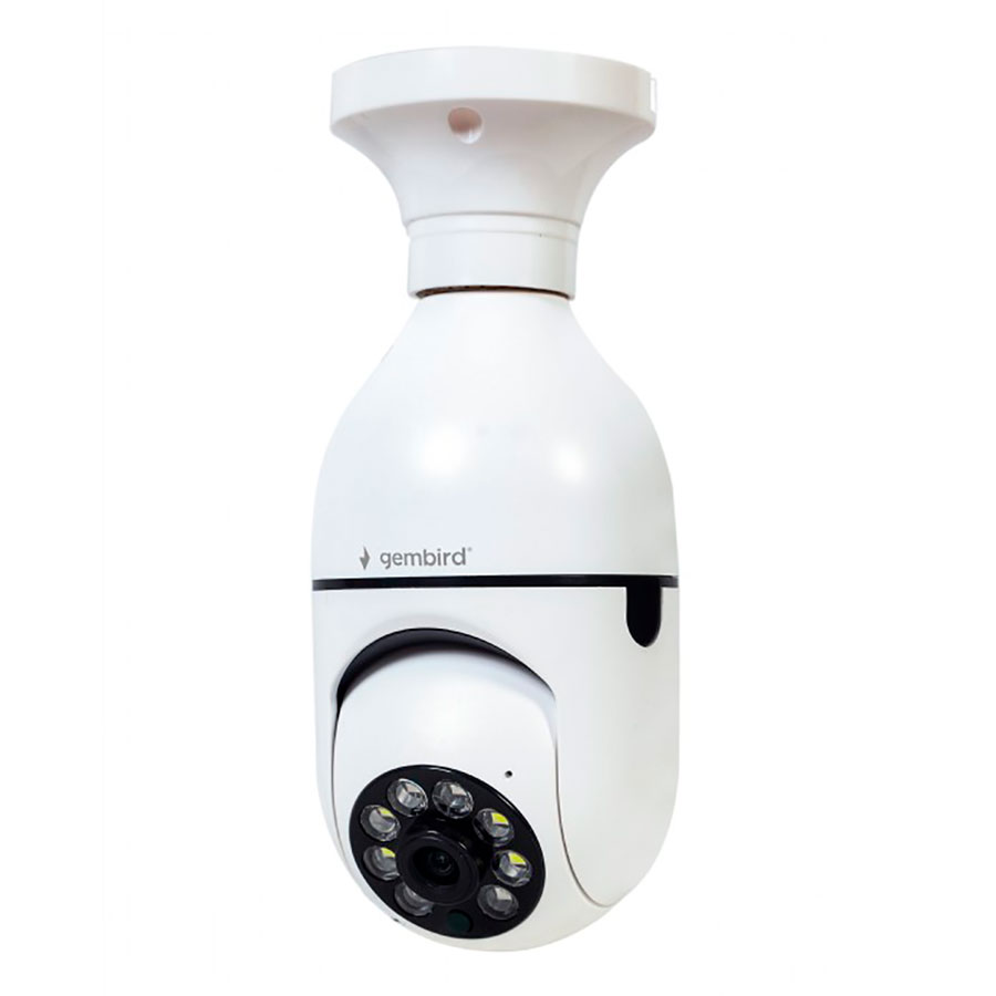 Gembird TSL-CAM-WRHD-01 - Smart IP Wifi Rotating Camera E27 with MicroSD - 1080p