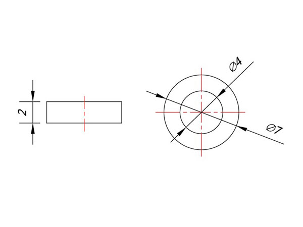 Plastic Non-Threaded Spacer 2 mm