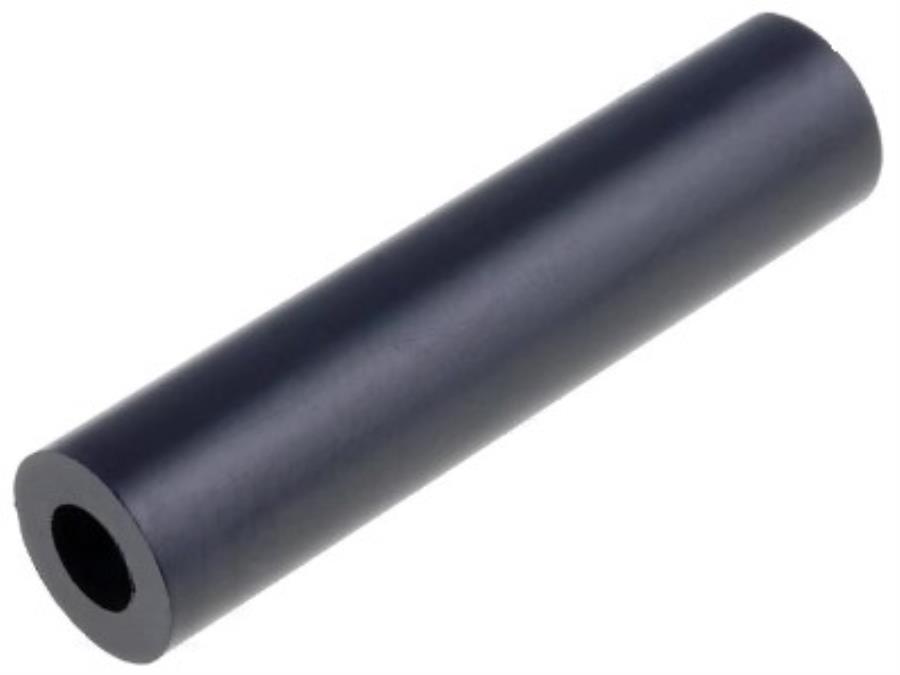 Dremec - Separador Plastico Negro Agujero Pasante Ø6x5mm M3 - 386/3.4X05