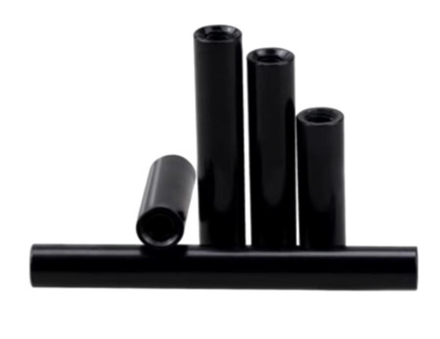Separador aluminio negro - Hembra-Hembra - M3 30 mm - 10 Unidades