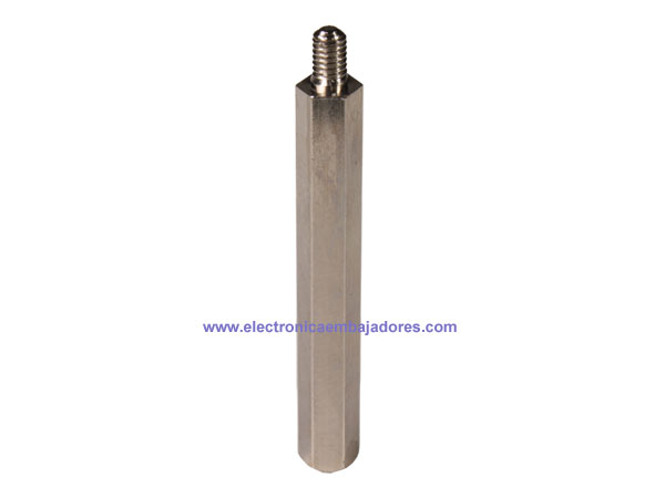 Separador de Metal Hexagonal Métrica 3 - Fêmea-Macho - 45 mm