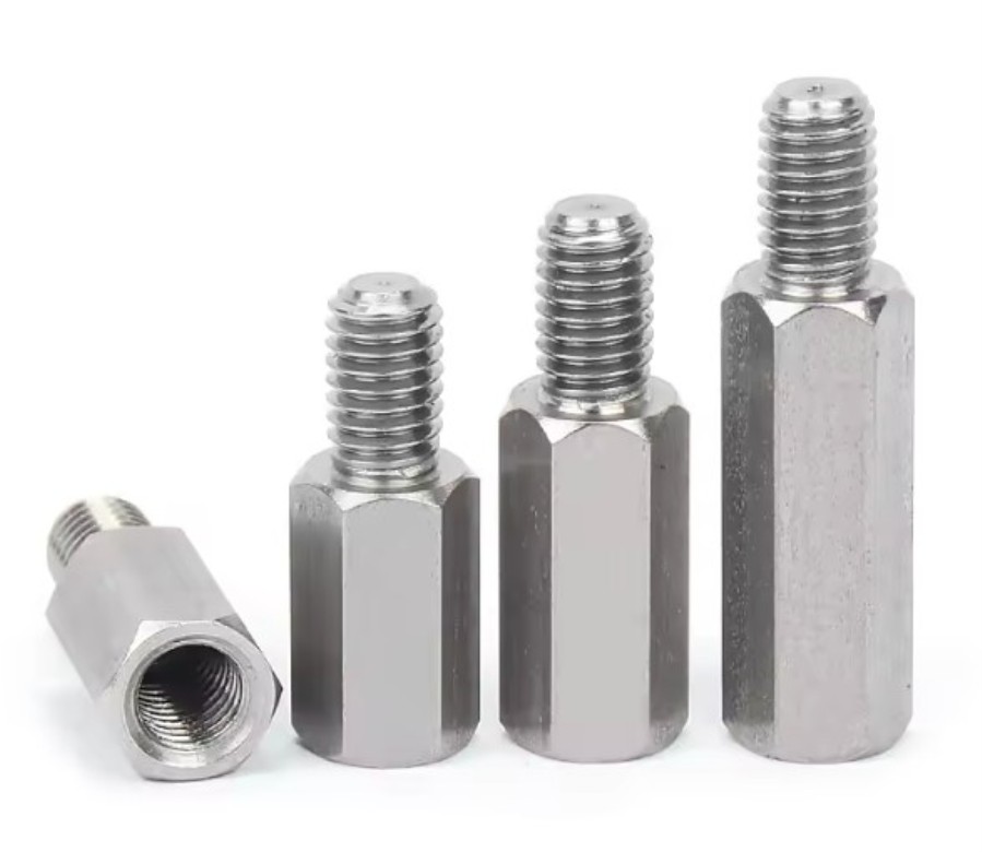 Hexagonal stainless steel metal spacer - male-female M2 4 mm + 6 mm