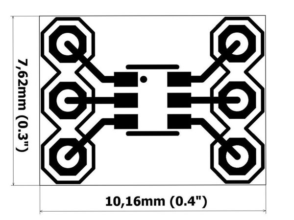 Adaptateur SOT-23 vers DIP6 - MR006-004.1