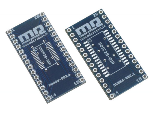 SSOP28 and SOIC28 to DIP28 Adapter - MR006-002.2