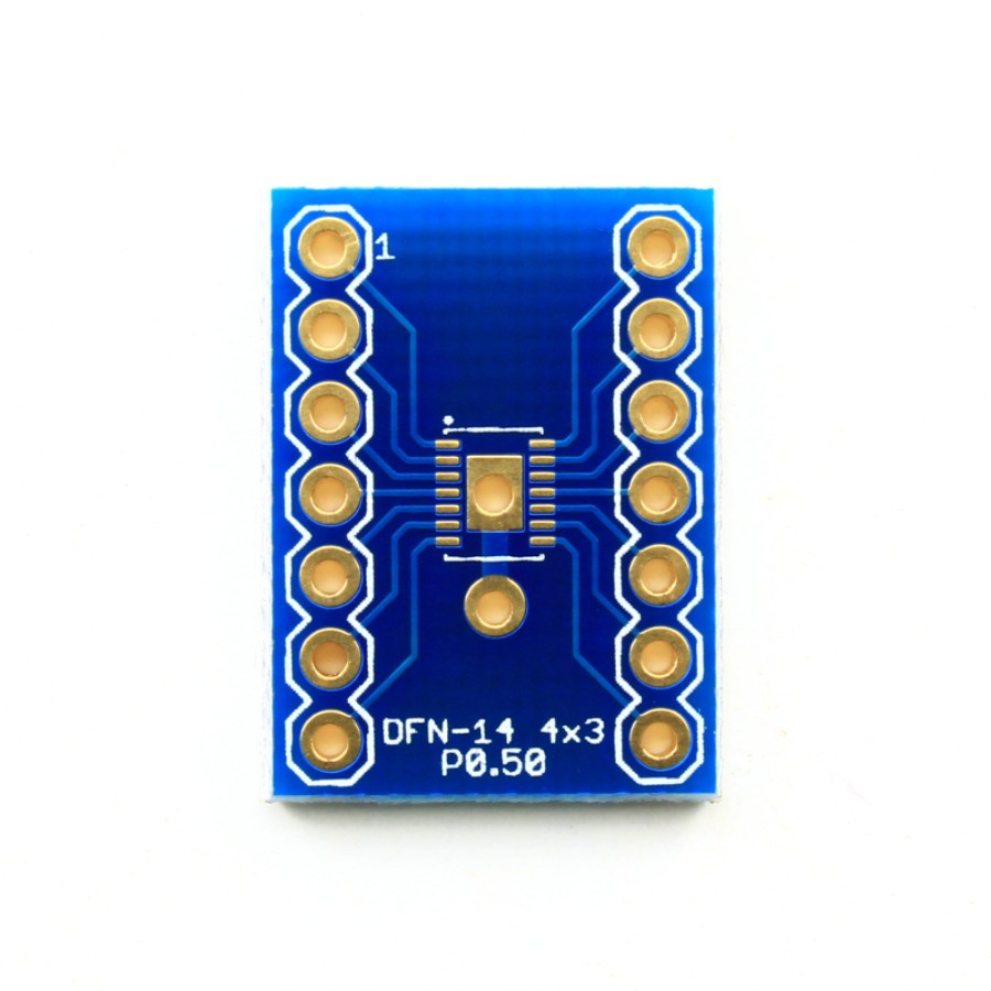 Artekit Labs DA-DFN14-4X3P50 - Adaptateur DFN14 vers DIP14 - 2 Unités