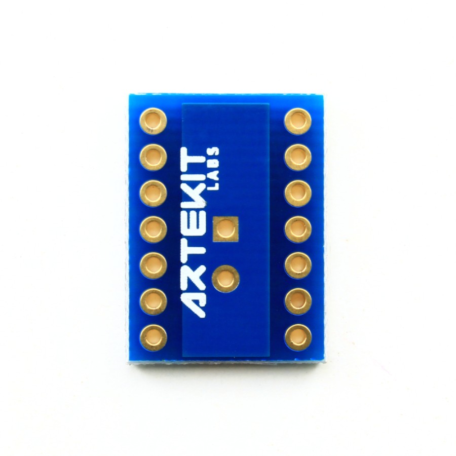 Artekit Labs DA-DFN14-4X3P50 - Adaptateur DFN14 vers DIP14 - 2 Unités