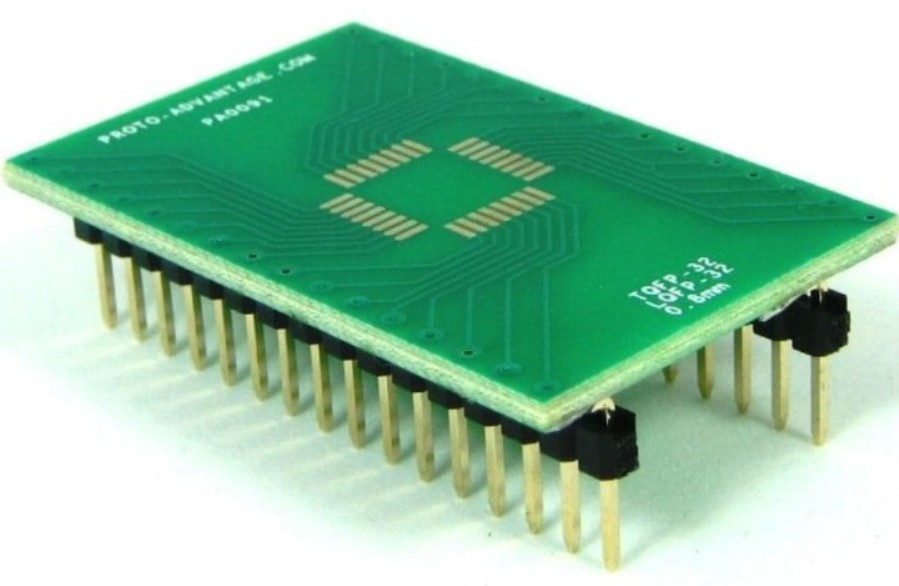 Chip Quik PA0091 - Adaptador TQFP-32/LQFP-32 a DIP-32