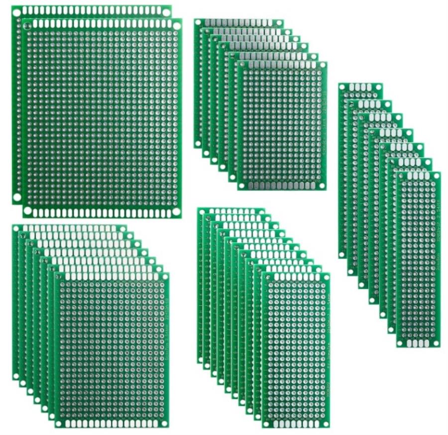 Placas Fibra Vidrio Discontinua - Doble Cara -  32 Unidades: 10 3x7 + 7 2x8 + 7 5x7 + 6 4x6 + 2 7x9