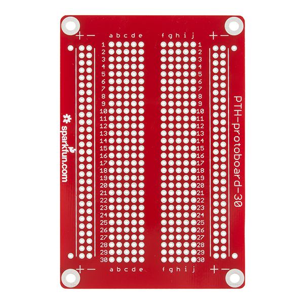 Placa de Fibra de Vidrio Tipo Breadboard 400 Contactos – Paso 2,54 mm