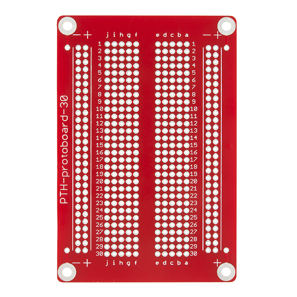 Placa de Fibra de Vidrio Tipo Breadboard 400 Contactos – Paso 2,54 mm