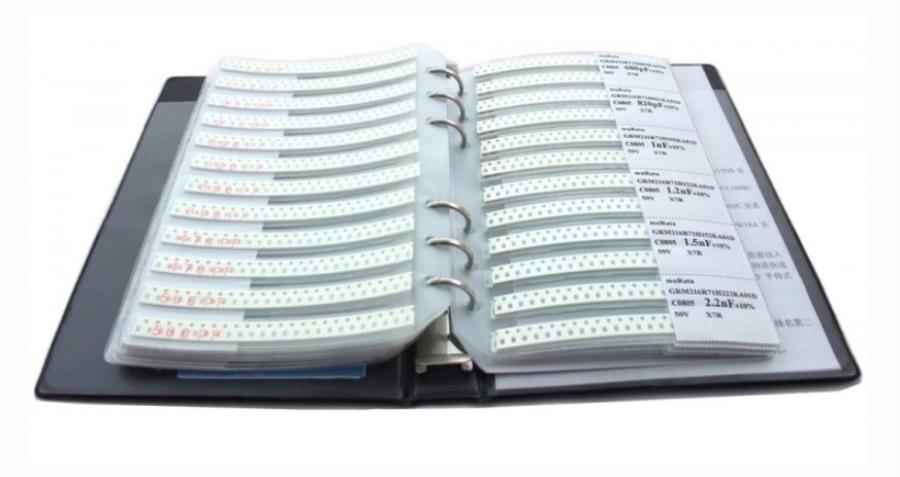 Libro de condensadores SMD 0603 - 90 Valores x 50 unidades por valor