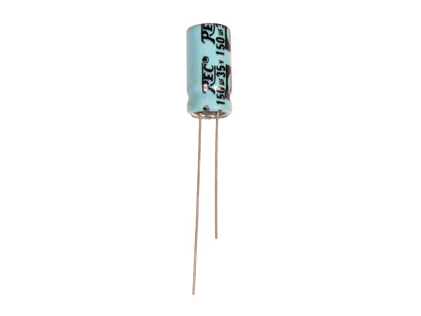 JB Capacitors - Condensador Electrolítico Radial 150 µF - 35 V - 105°C - JRG1V151M03500800115000B