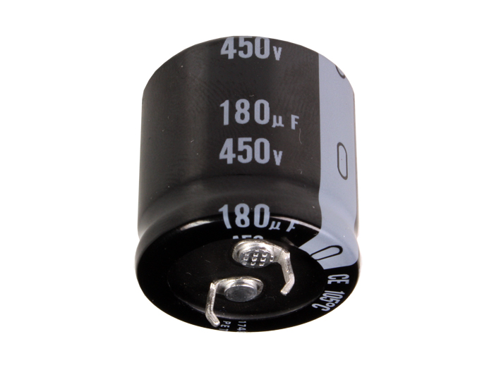 Condensateur Électrolytique Radial 180 µF - 450 V - 105°C - LGU2W181MELB