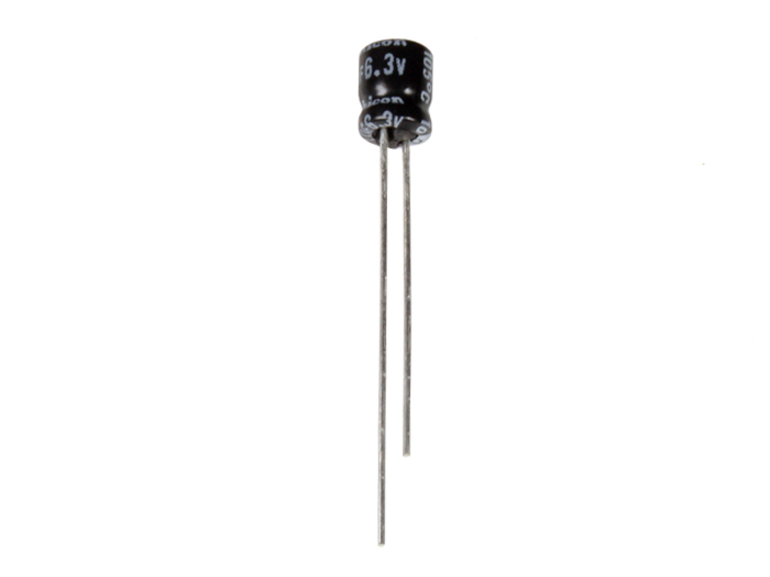 Condensador Electrolítico Radial 22 µF - 6,3 V - 105°C - UMT0J220MDD