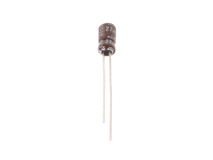 NICHICON - Condensador Electrolítico Radial 27 µF - 6,3 V - 105°C - UPW0J270MDD1TE
