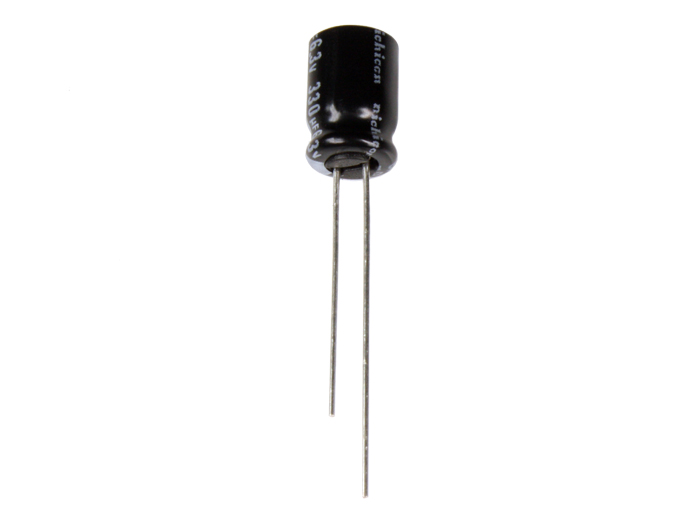 NICHICON - Condensateur Electrolytique Radial 330 µF - 6,3 V - 105°C - URZ0J331MDD