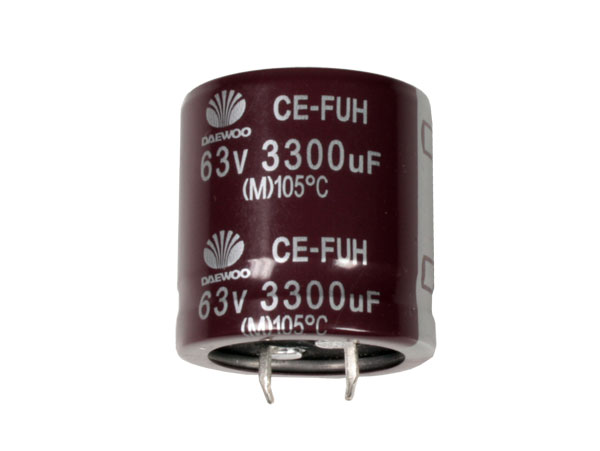 Radial Electrolytic Capacitor 3300 µF - 63 V - 105°C