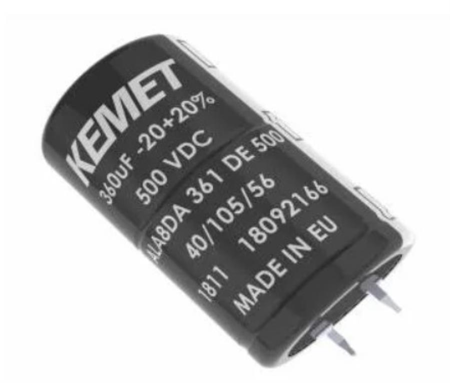 Kemet ALA8DD361DE500 - Condensador Electrolítico Radial 360 µF - 500 V