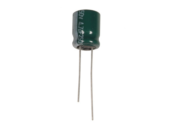ELITE - Condensador Electrolítico Radial 4,7 µF - 250 V - 105°C