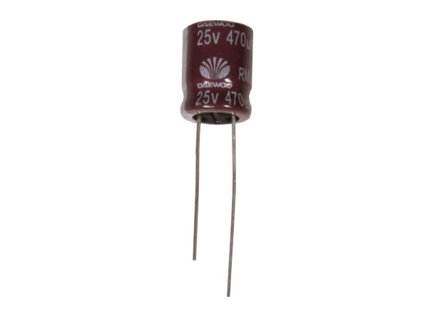 Radial Electrolytic Capacitor 470 µF - 25 V - 105°C