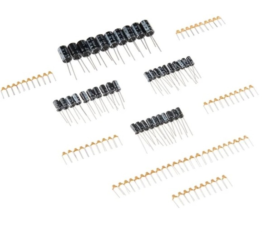 Sparkfun KIT-13698 - Capacitor Kit - 10 pF to 1000 µF - 115 capacitors of 10 values ​​+ Box