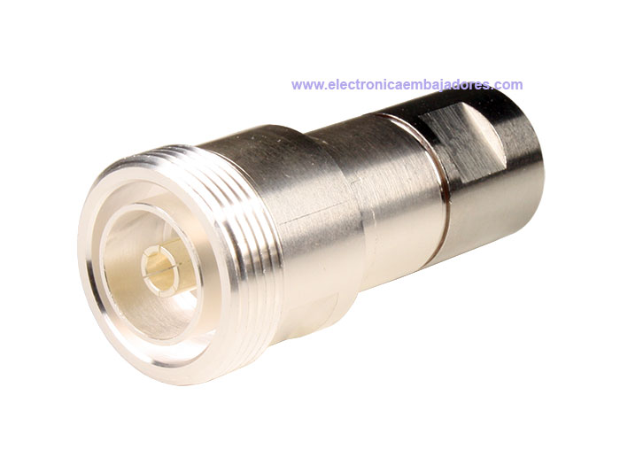 7/16 DIN Female Straight Cable-Mount Connector - ½” CELLFLEX Corrugated Cable