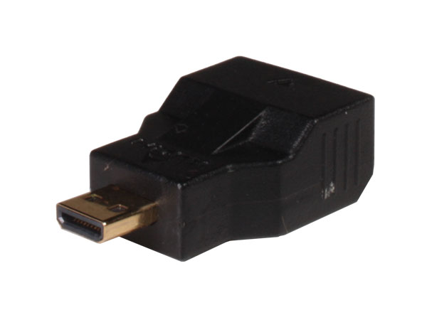 Conector Adaptador micro HDMI Macho - mini HDMI Hembra - 0822