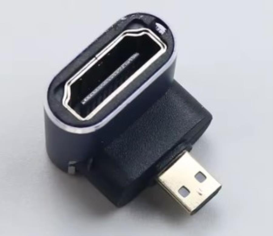 Adaptador mini HDMI Macho a HDMI Hembra - Acodado - 8K HDMI 2.1 - PAC921C