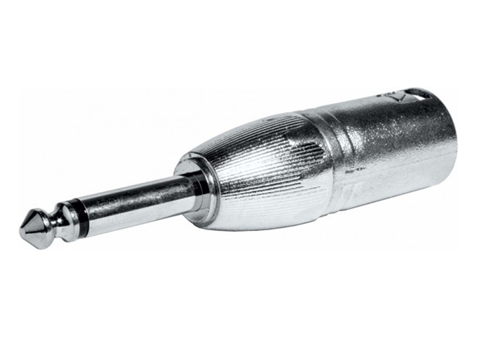 Connecteur Adaptateur Jack 6,3 Mono Mâle - XLR Mâle