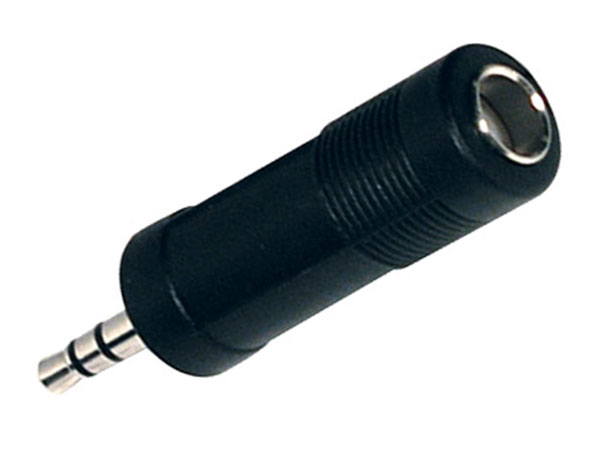 Adaptador Jack 3,5 Macho Estéreo - Jack 6,3 Fêmea ST