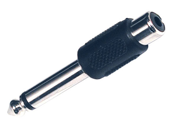 Adaptador Jack 6,3 Macho Mono - RCA Fêmea