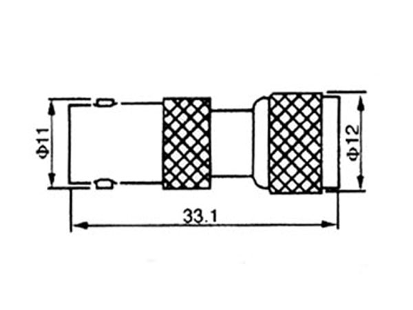 Adaptateur BNC Femelle - mini-UHF Mâle