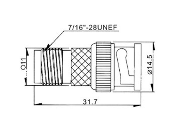 Adaptateur BNC Mâle - TNC Femelle