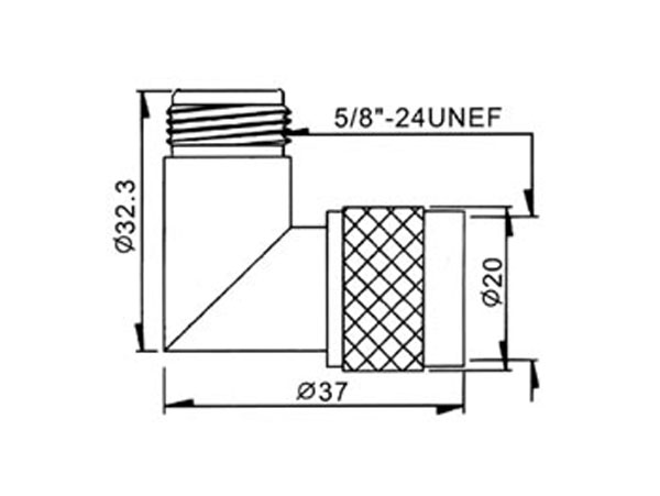 Adaptador Cotovelo N Macho - N Fêmea