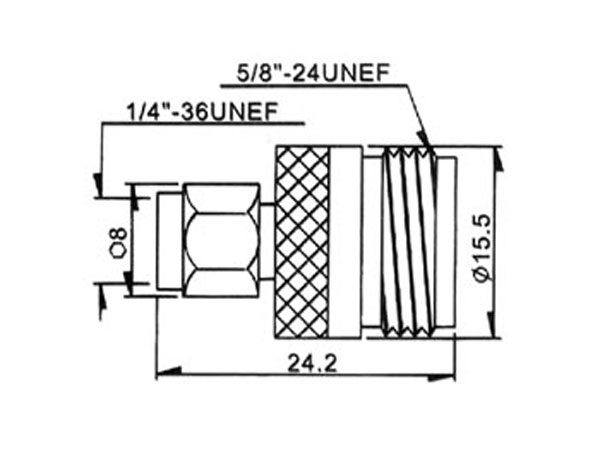 Connecteur Adaptateur N Femelle - SMA Mâle