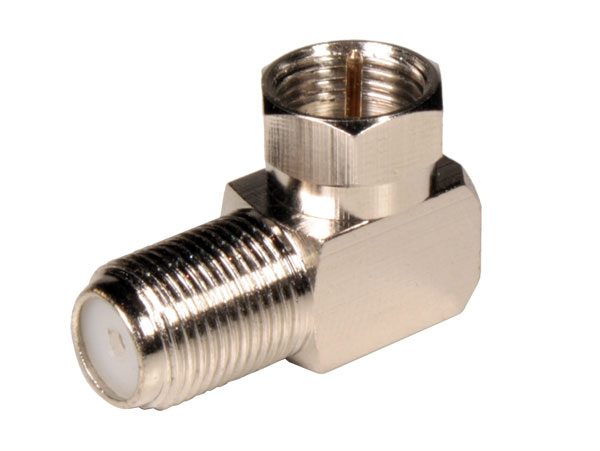 Connecteur Adaptateur F Mâle - F Femelle Coudé - CF13