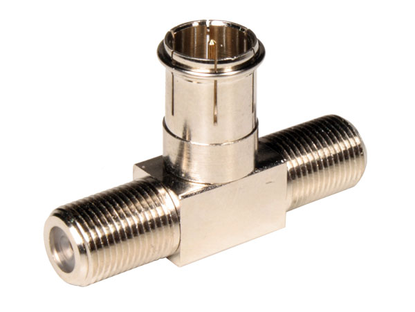 Connecteur Adaptateur F Mâle Rapide - 2 F Femelle